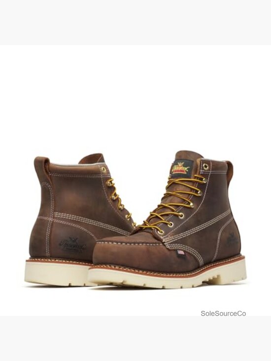 Steel Toe Moc Toe Work Boots Men Slip Resistant ASTM Rated main image 4